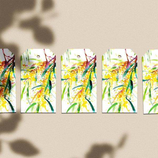 'Roadside Wattle' Gift Tag Pack of 5