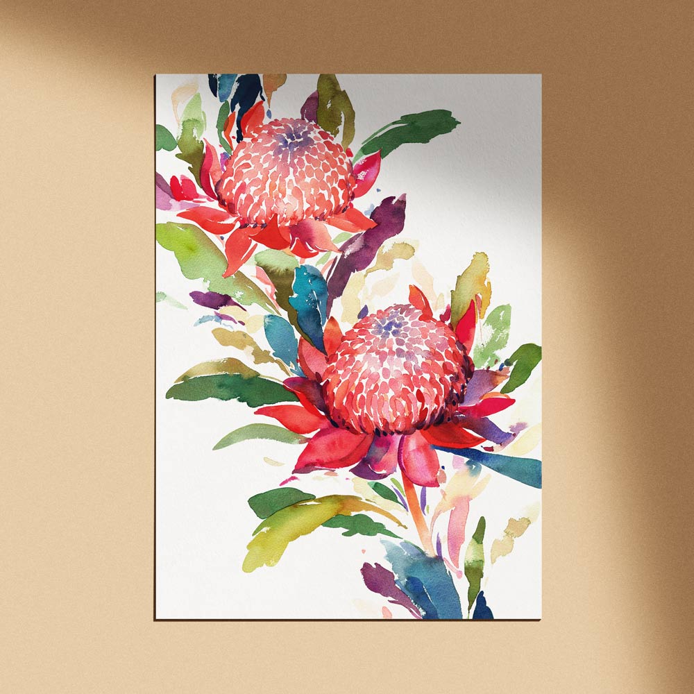 Unframed 'The Angels' Limited Edition Watercolour Art Print by Natalie Martin