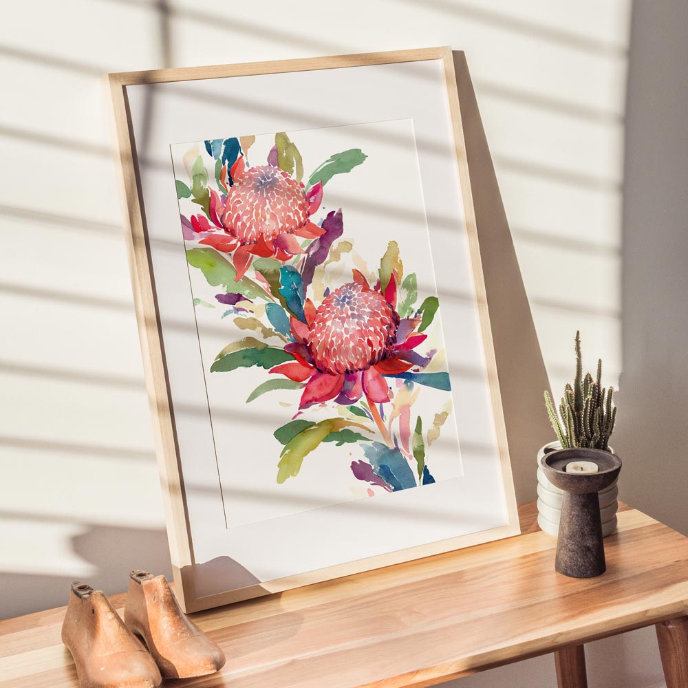 Unframed 'The Angels' Limited Edition Watercolour Art Print by Natalie Martin