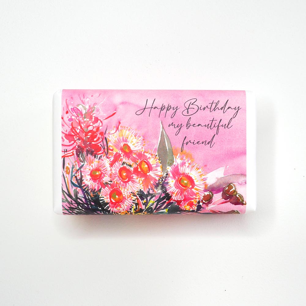 'Happy Birthday Friend' Lemongrass Huxter Soap