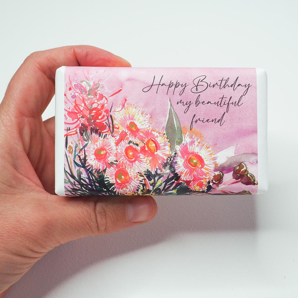 'Happy Birthday Friend' Lemongrass Huxter Soap